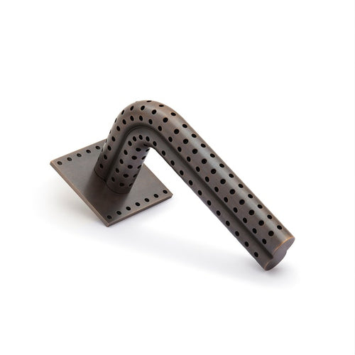 Stardust - Perforated Lever Handle on Rose