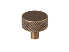 Mix1 Solid Brass Diamond Knurled Cabinet Knob