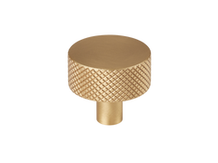 Mix1 Solid Brass Diamond Knurled Cabinet Knob