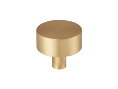 Mix3 Solid Brass Plain Cabinet Knob
