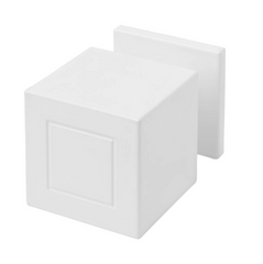 Formani - Square - Solid Unsprung Knob on Rose