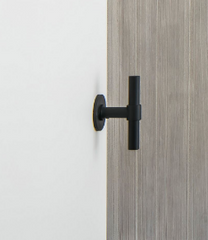 Formani - One - PBT100V Solid Front Door Knob Fixed on Rose