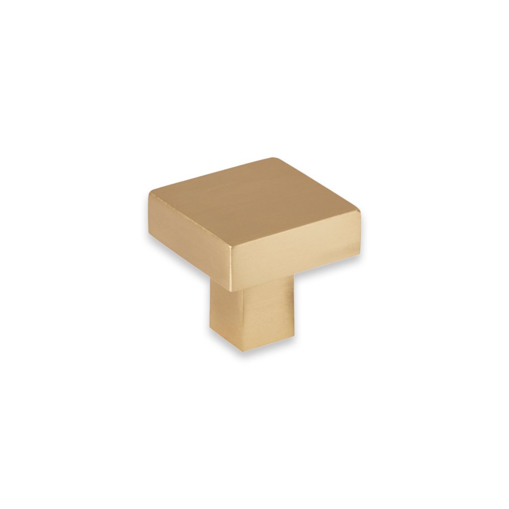 Bromsgrove Solid Brass Square Cabinet Knob