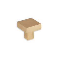 Bromsgrove Solid Brass Square Cabinet Knob