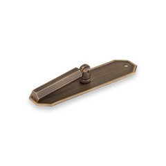 Crossways Solid Brass Pedestal Drop Cabinet Pull