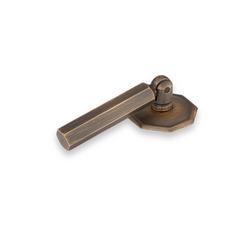 Crossways Solid Brass Hex Drop Pull