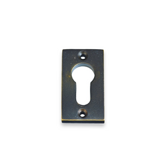 Rectangle Solid Brass Euro Escutcheon