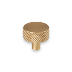 Mix1 Solid Brass Diamond Knurled Cabinet Knob