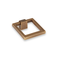 Quadrille Solid Brass Ring Pull