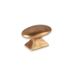 Bournville Solid Brass Oval Cabinet Knob