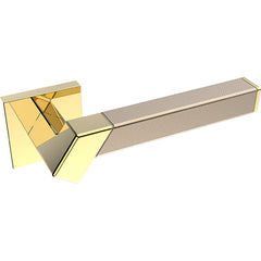 Kawajun - Solid Brass and Weave Etched Door Leverset TBT