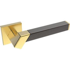 Kawajun - Solid Brass and Weave Etched Door Leverset TBT