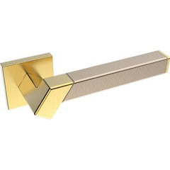 Kawajun - Solid Brass and Weave Etched Door Leverset TBT