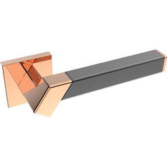 Kawajun - Solid Brass and Weave Etched Door Leverset TBT