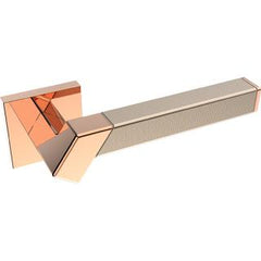 Kawajun - Solid Brass and Weave Etched Door Leverset TBT