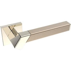Kawajun - Solid Brass and Weave Etched Door Leverset TBT
