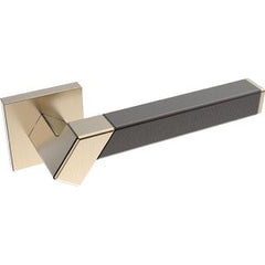 Kawajun - Solid Brass and Weave Etched Door Leverset TBT