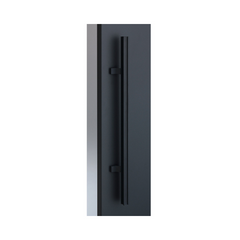 Kawajun-AT1492 Blasted Black Aluminium Door Pull Handle L748mm