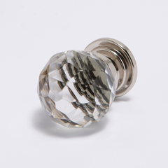 Glass Cabinet Knob - Faceted