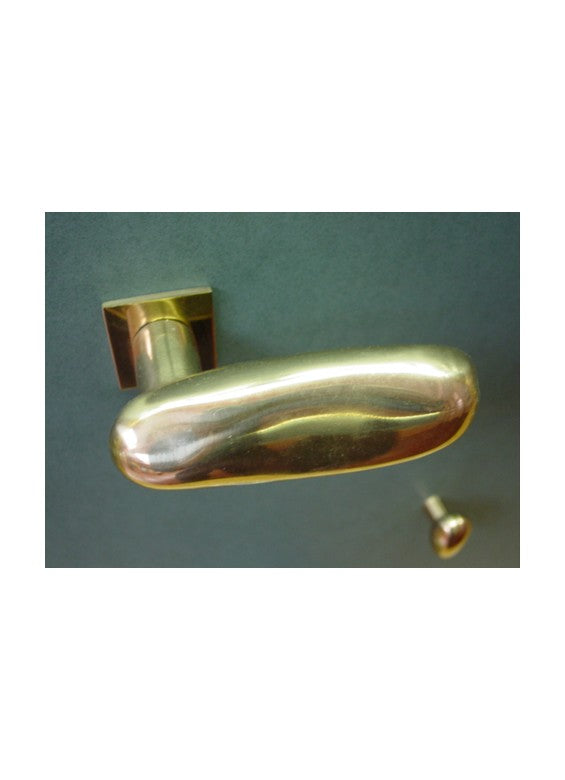 Pebbles Door Lever Handle 2800 on Rose