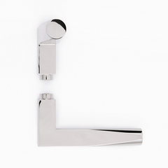 Euclide Door Lever Handle on Rose
