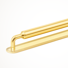 Barwick-Slim | Plain Cabinet Handle with Backplate
