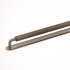 Barwick-Slim | Ridged Appliance Pull with Backplate