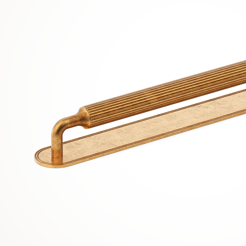 Barwick | Ridged Appliance Pull with Backplate