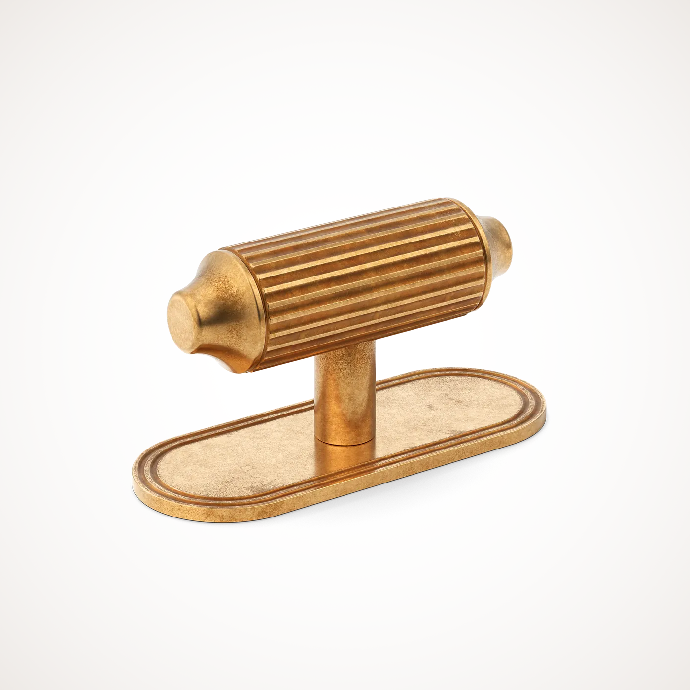 Barwick | Ridged T-Bar Handle with Backplate