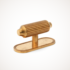 Barwick | Ridged T-Bar Handle with Backplate