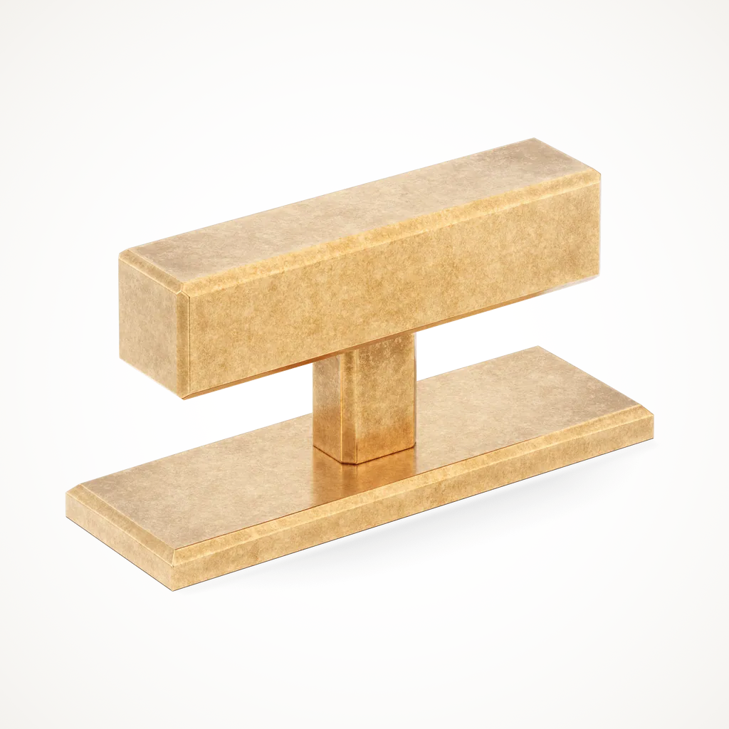 Digbeth | Plain T-Bar Handle with Backplate