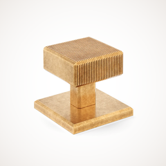 Digbeth | Ridged Cabinet Knob with Backplate