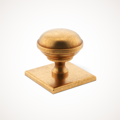 Queslett | Cabinet Knob with Square Backplate