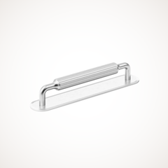 Barwick | Ridged Cabinet Handle with Backplate