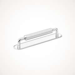 Barwick | Ridged Cabinet Handle with Backplate