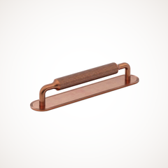 Barwick | Ridged Cabinet Handle with Backplate