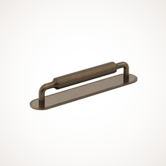 Barwick | Ridged Cabinet Handle with Backplate