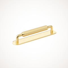 Barwick | Ridged Cabinet Handle with Backplate