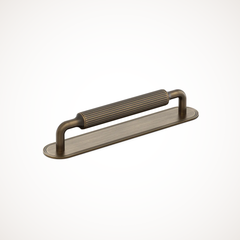 Barwick | Ridged Cabinet Handle with Backplate