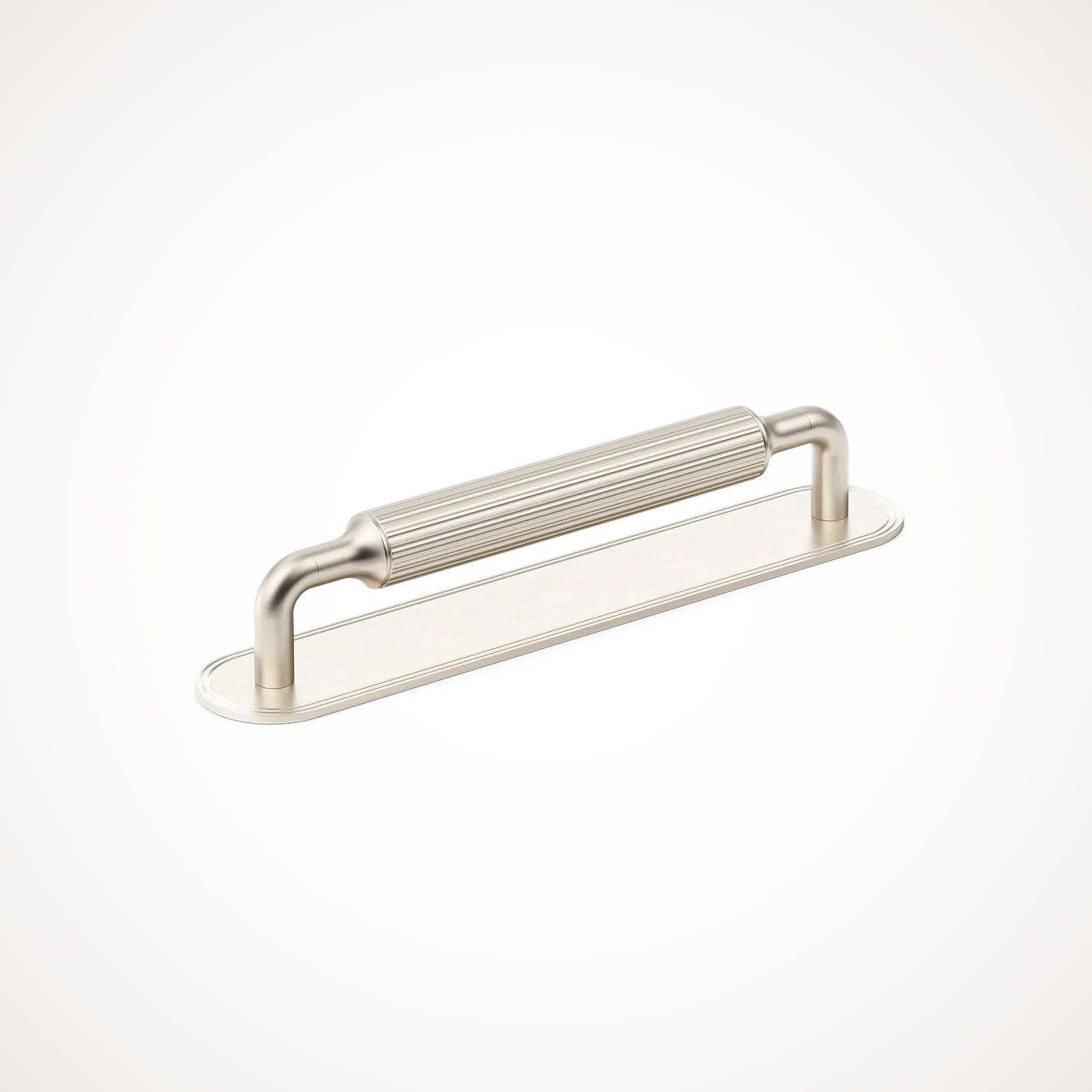 Barwick | Ridged Cabinet Handle with Backplate