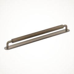 Barwick-Slim | Ridged Appliance Pull with Backplate