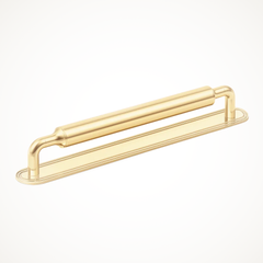 Barwick-Slim | Plain Cabinet Handle with Backplate
