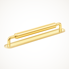 Barwick-Slim | Plain Cabinet Handle with Backplate
