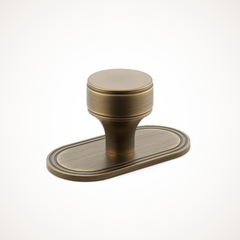Barwick | Plain Cabinet Knob with Backplate