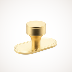 Barwick | Plain Cabinet Knob with Backplate
