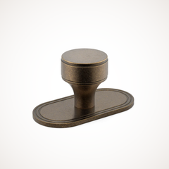 Barwick | Plain Cabinet Knob with Backplate