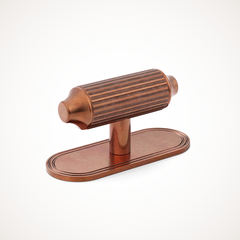 Barwick | Ridged T-Bar Handle with Backplate
