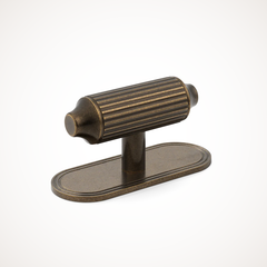 Barwick | Ridged T-Bar Handle with Backplate