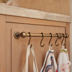 Cotswold | Brass Pot Rail and S Hooks