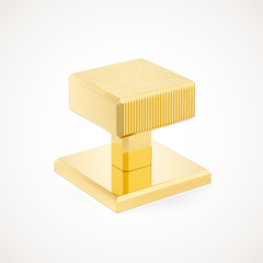 Digbeth | Ridged Cabinet Knob with Backplate
